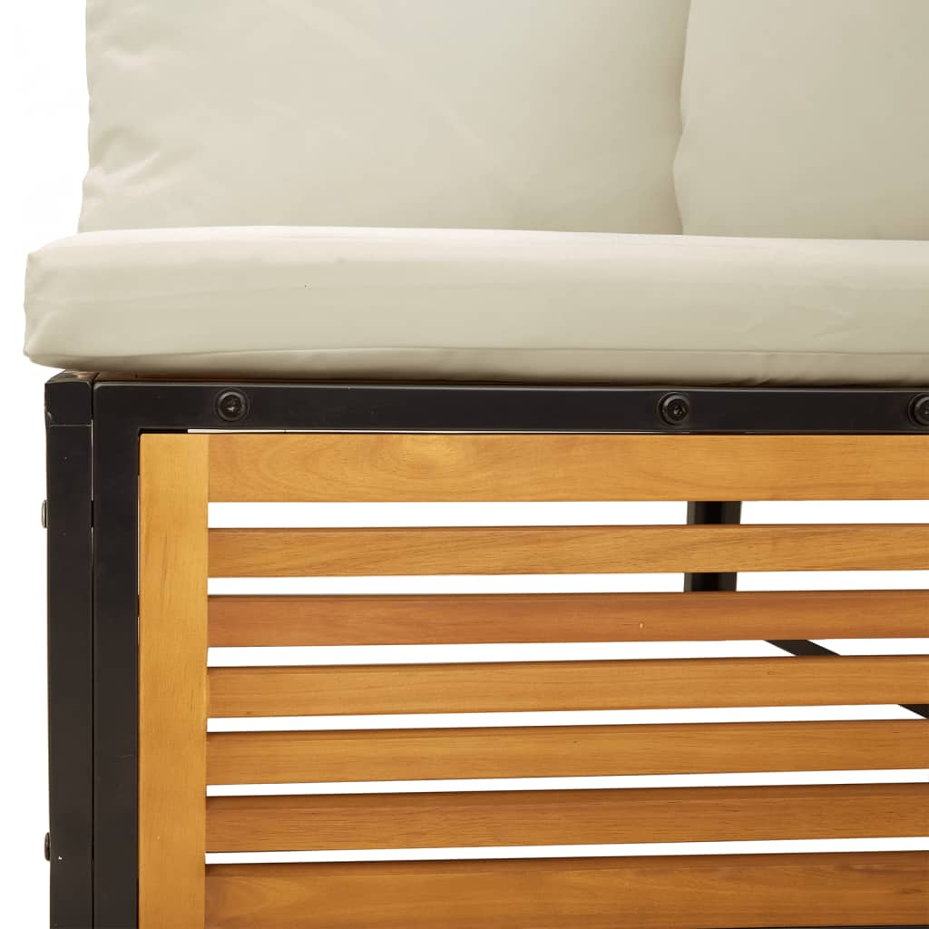6-delige Loungeset met kussens massief acaciahout is nu te koop bij PeponiXL, paradijselijk wonen!