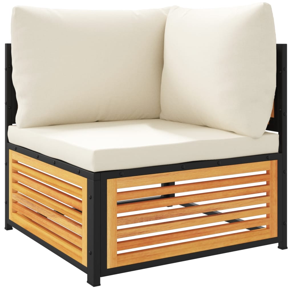 9-delige Loungeset met kussens massief acaciahout is nu te koop bij PeponiXL, paradijselijk wonen!