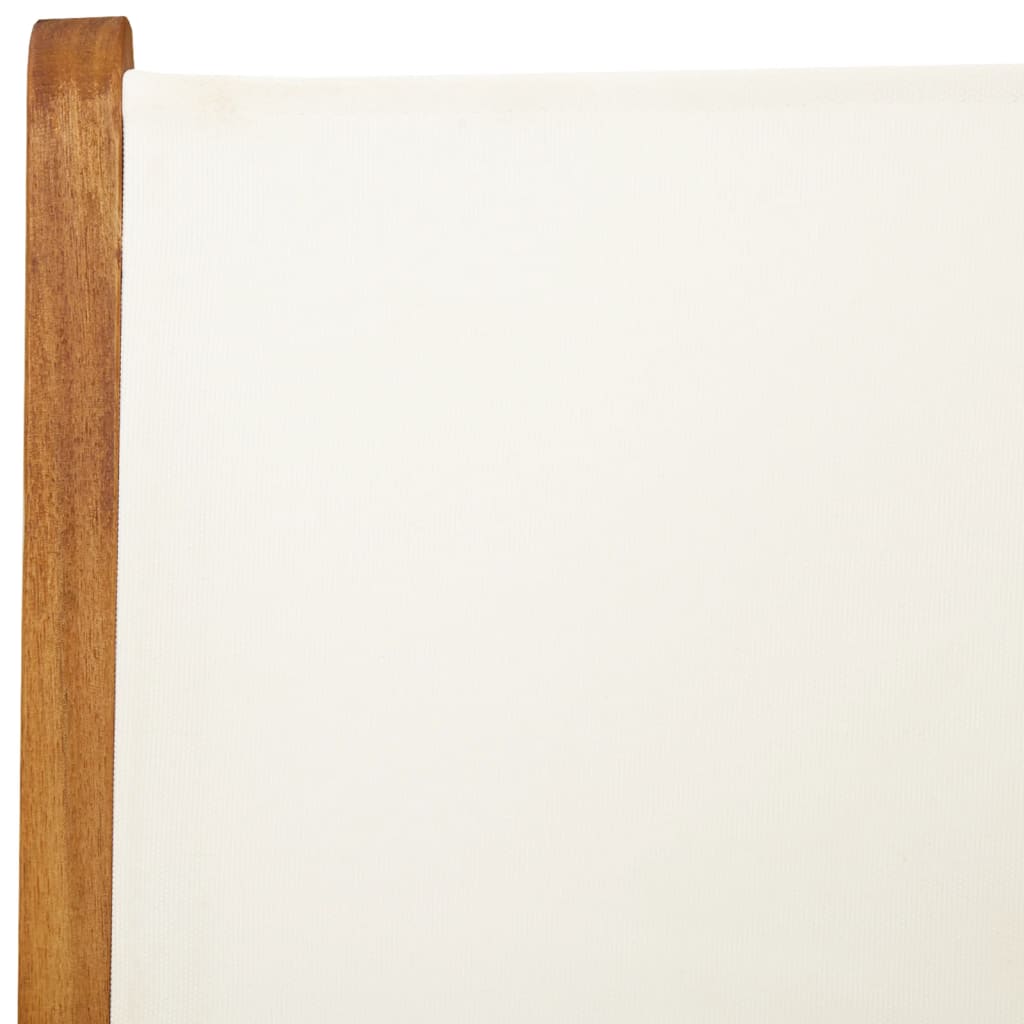 Tuinstoelen 4 st massief hout en stof crèmewit is nu te koop bij PeponiXL, paradijselijk wonen!