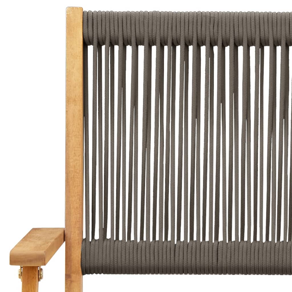 Tuinstoelen 8 st inklapbaar massief acaciahout grijs is nu te koop bij PeponiXL, paradijselijk wonen!