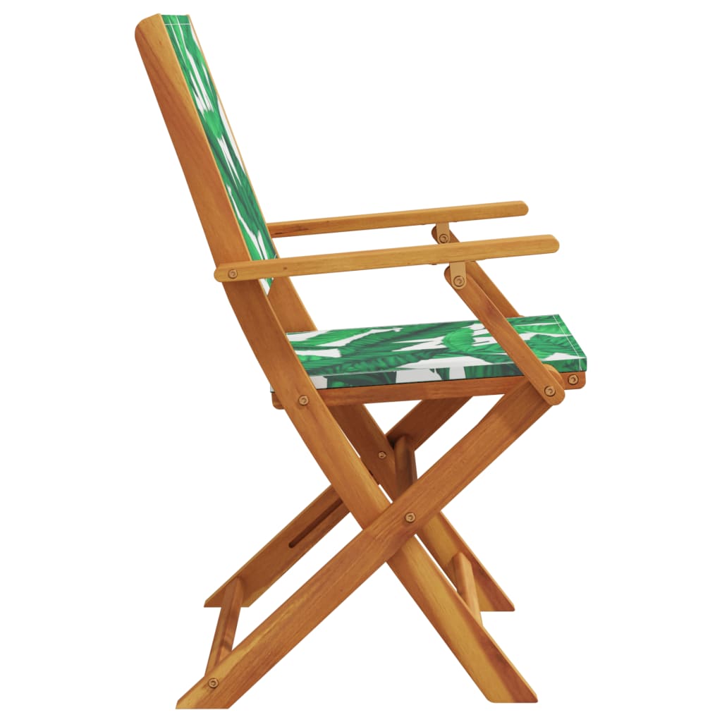 Tuinstoelen 6 st inklapbaar stof en massief hout groen is nu te koop bij PeponiXL, paradijselijk wonen!