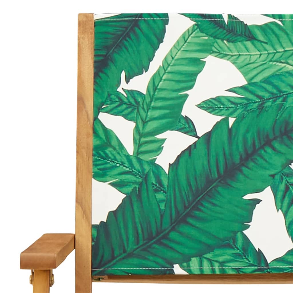Tuinstoelen 6 st inklapbaar stof en massief hout groen is nu te koop bij PeponiXL, paradijselijk wonen!