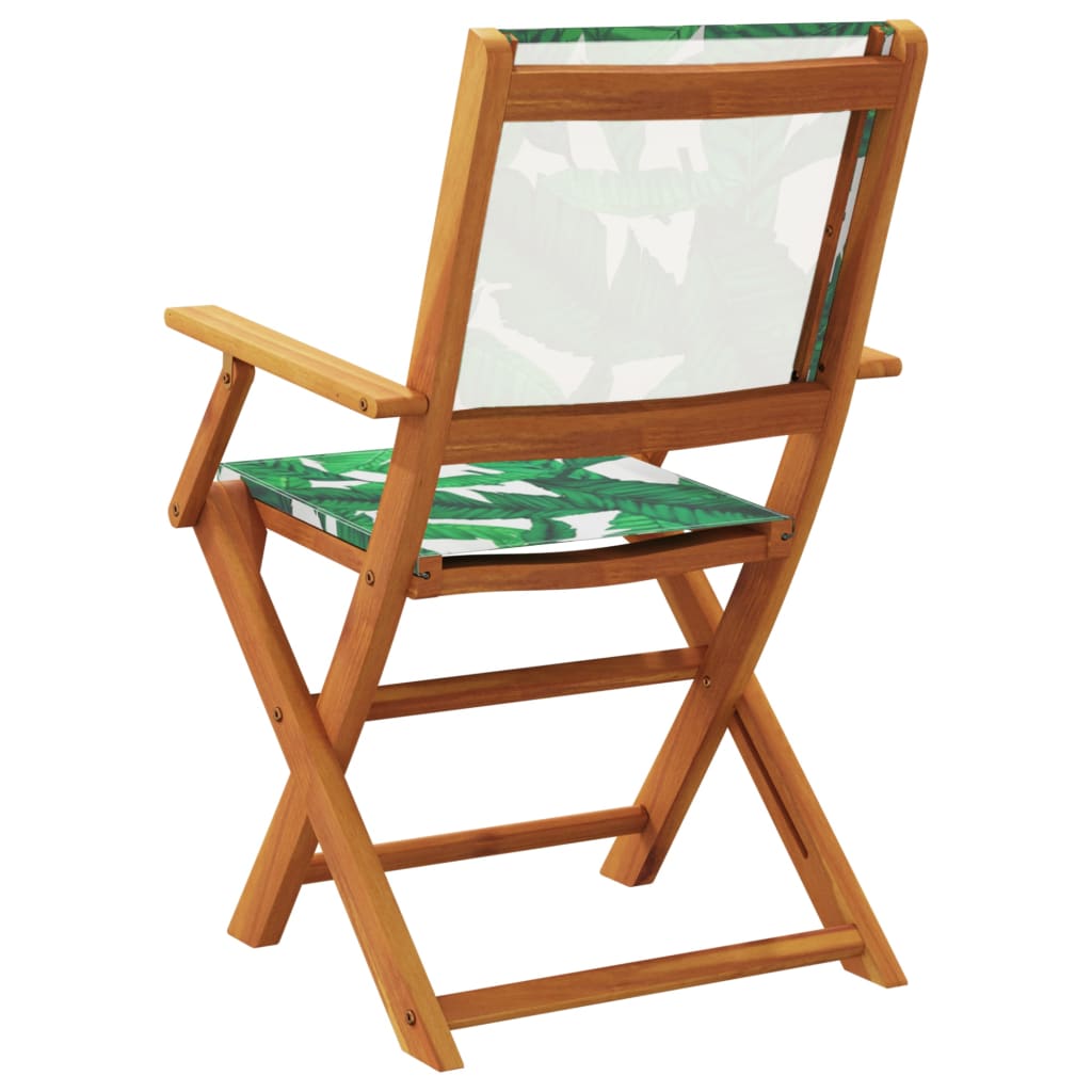 Tuinstoelen 8 st inklapbaar stof en massief hout groen is nu te koop bij PeponiXL, paradijselijk wonen!