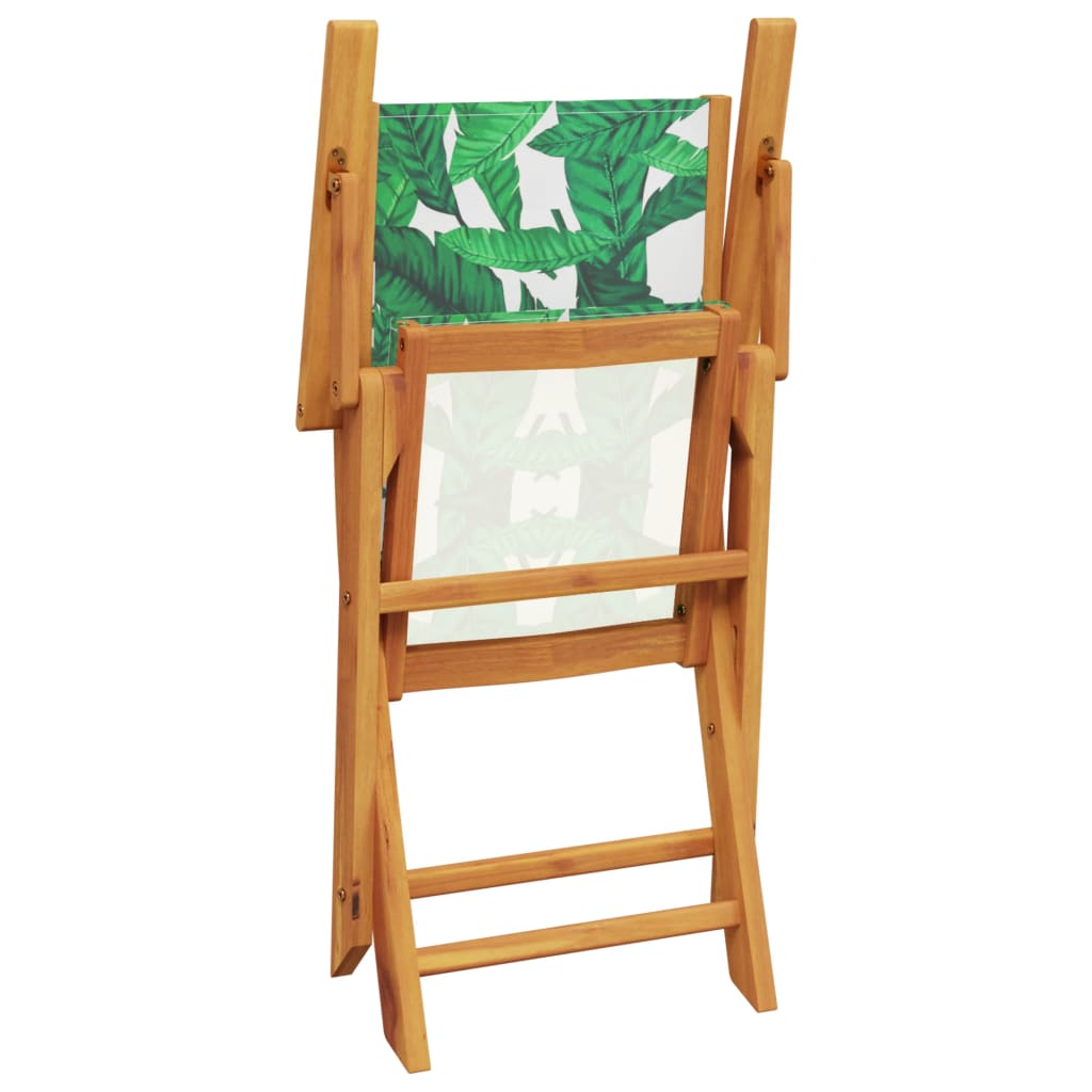 Tuinstoelen 8 st inklapbaar stof en massief hout groen is nu te koop bij PeponiXL, paradijselijk wonen!
