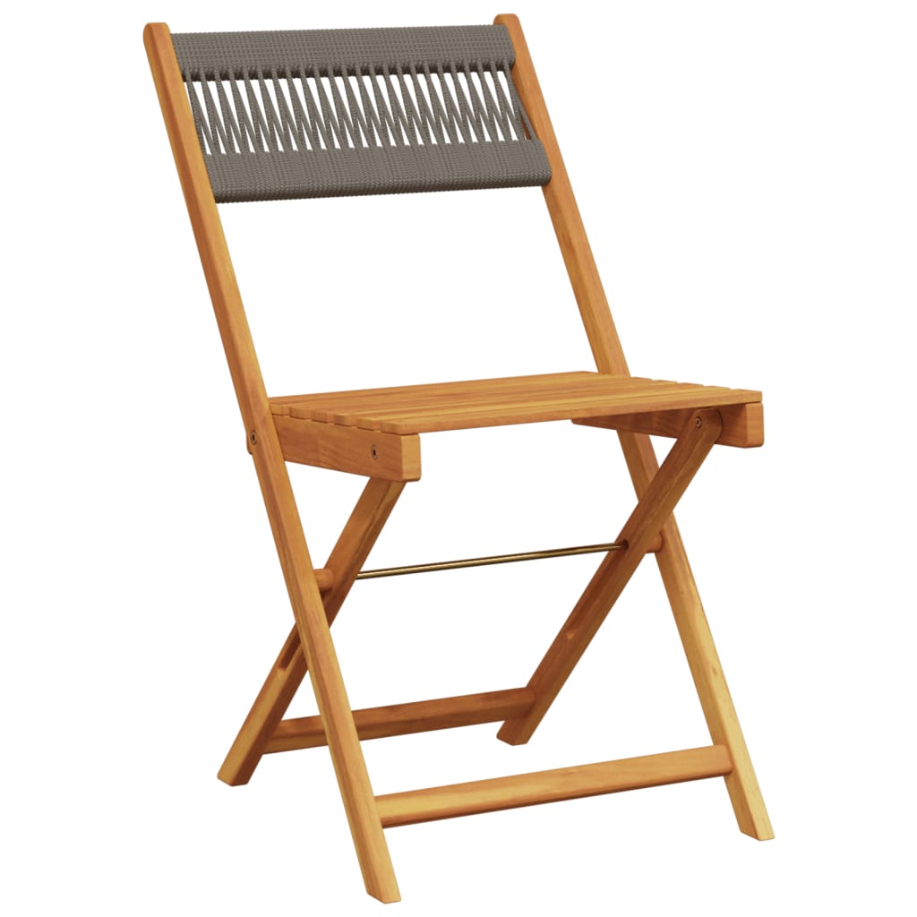 Tuinstoelen 6 st inklapbaar massief acaciahout grijs is nu te koop bij PeponiXL, paradijselijk wonen!