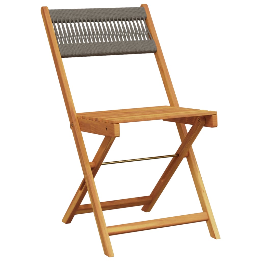 Tuinstoelen 8 st inklapbaar massief acaciahout grijs is nu te koop bij PeponiXL, paradijselijk wonen!