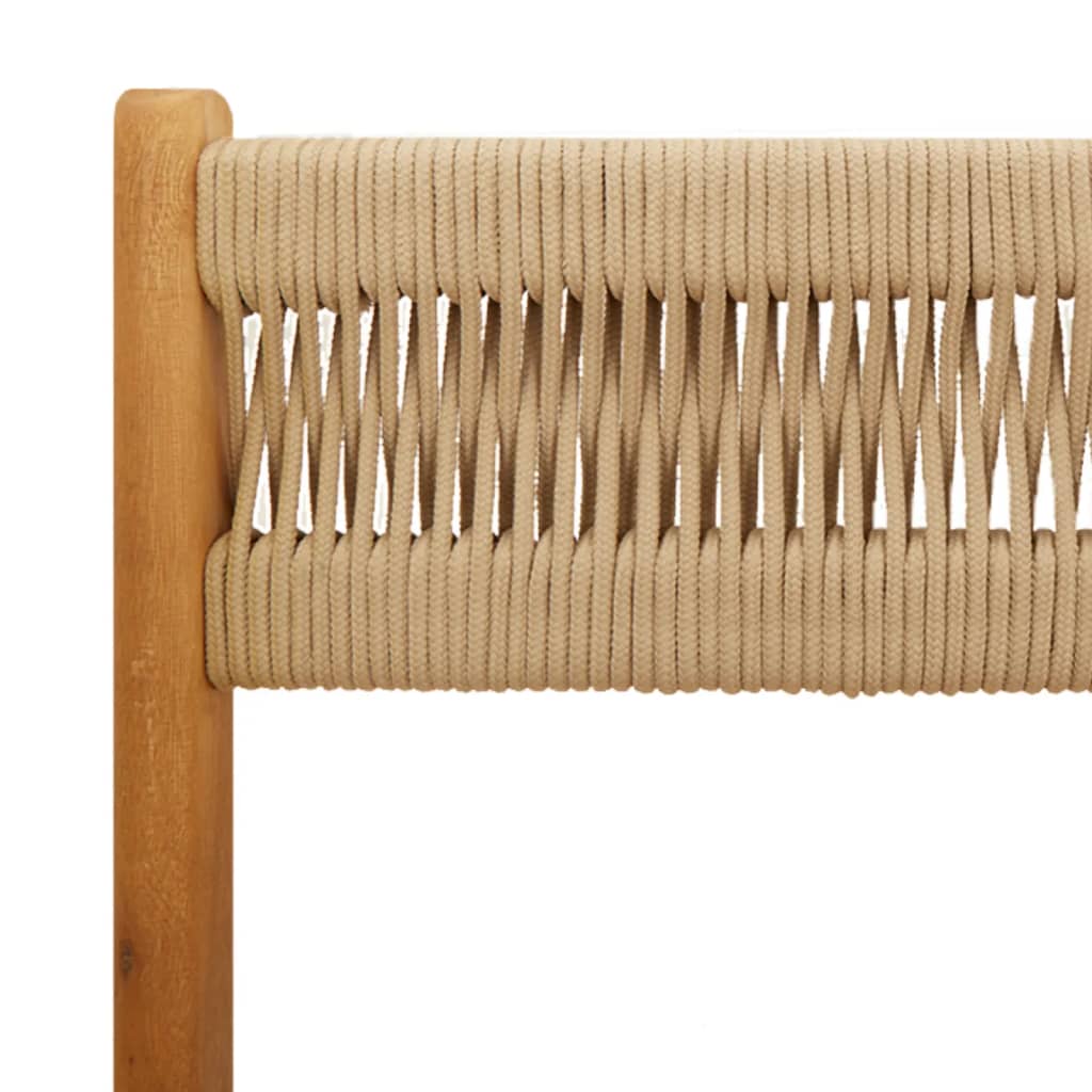 Tuinstoelen 6 st inklapbaar massief acaciahout beige is nu te koop bij PeponiXL, paradijselijk wonen!