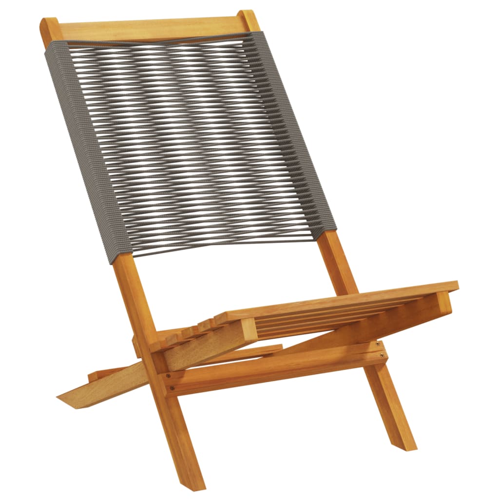 Tuinstoelen 8 st inklapbaar massief acaciahout grijs is nu te koop bij PeponiXL, paradijselijk wonen!