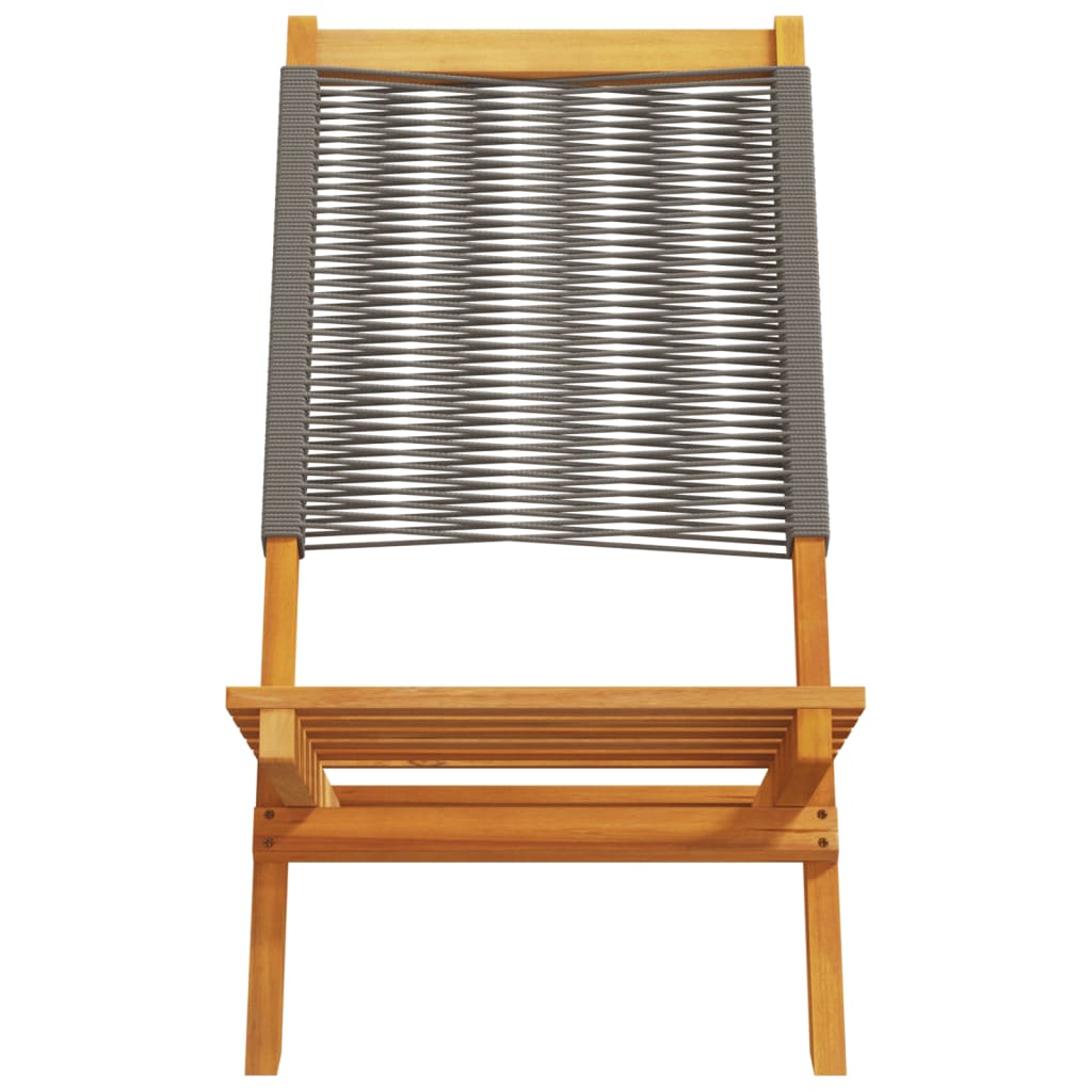 Tuinstoelen 8 st inklapbaar massief acaciahout grijs is nu te koop bij PeponiXL, paradijselijk wonen!