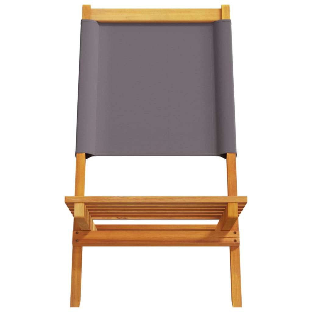 Tuinstoelen 8 st inklapbaar massief hout en stof antracietkleur is nu te koop bij PeponiXL, paradijselijk wonen!