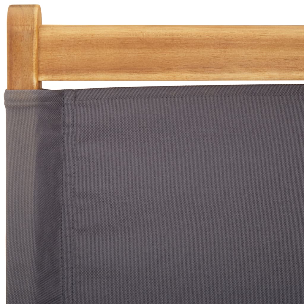 Tuinstoelen 8 st inklapbaar massief hout en stof antracietkleur is nu te koop bij PeponiXL, paradijselijk wonen!