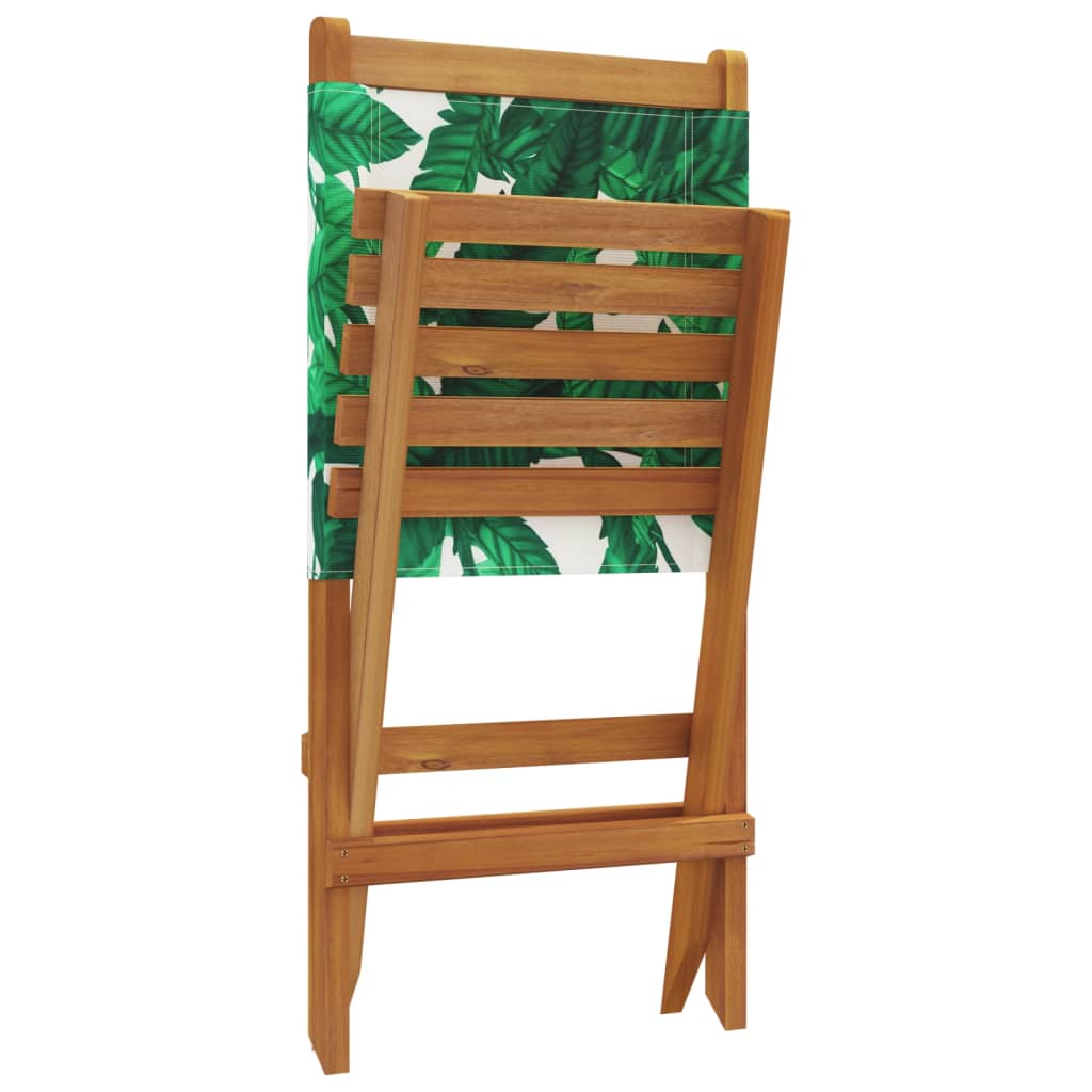 Tuinstoelen 4 st inklapbaar stof en massief hout groen is nu te koop bij PeponiXL, paradijselijk wonen!