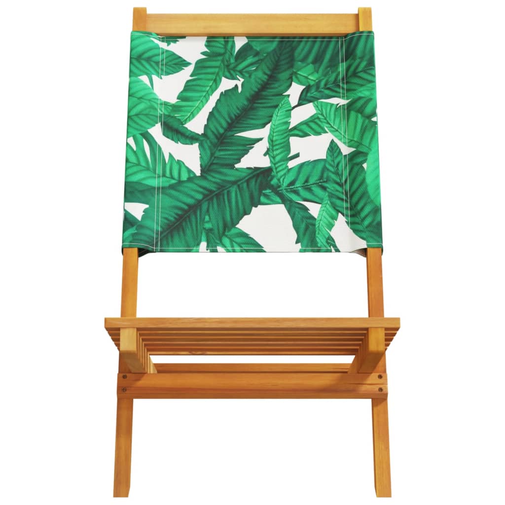 Tuinstoelen 6 st inklapbaar stof en massief hout groen is nu te koop bij PeponiXL, paradijselijk wonen!