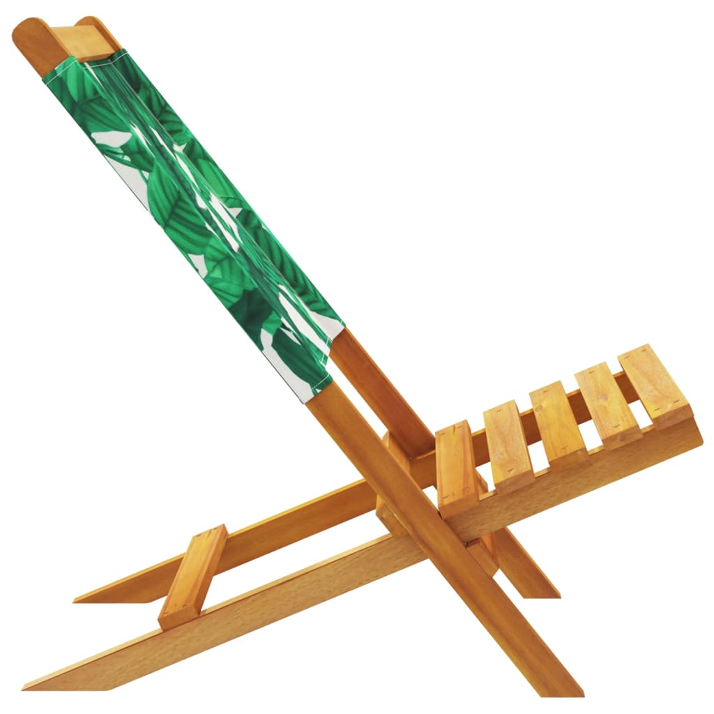 Tuinstoelen 6 st inklapbaar stof en massief hout groen is nu te koop bij PeponiXL, paradijselijk wonen!