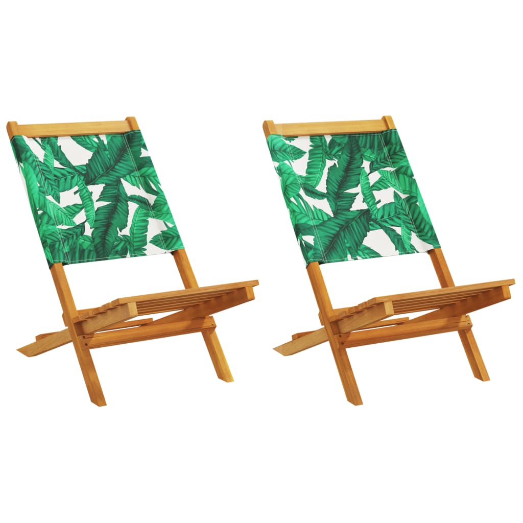 Tuinstoelen 8 st inklapbaar stof en massief hout groen is nu te koop bij PeponiXL, paradijselijk wonen!