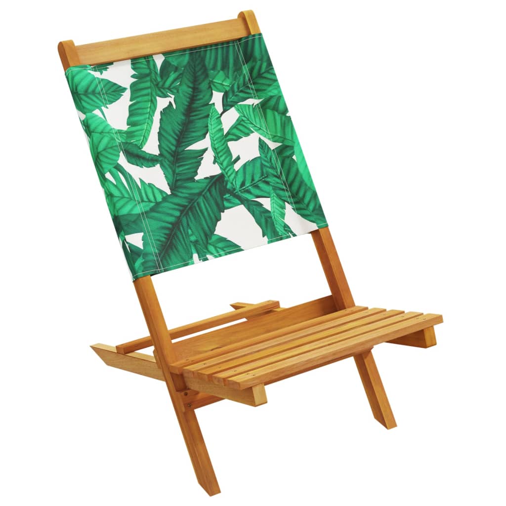 Tuinstoelen 8 st inklapbaar stof en massief hout groen is nu te koop bij PeponiXL, paradijselijk wonen!
