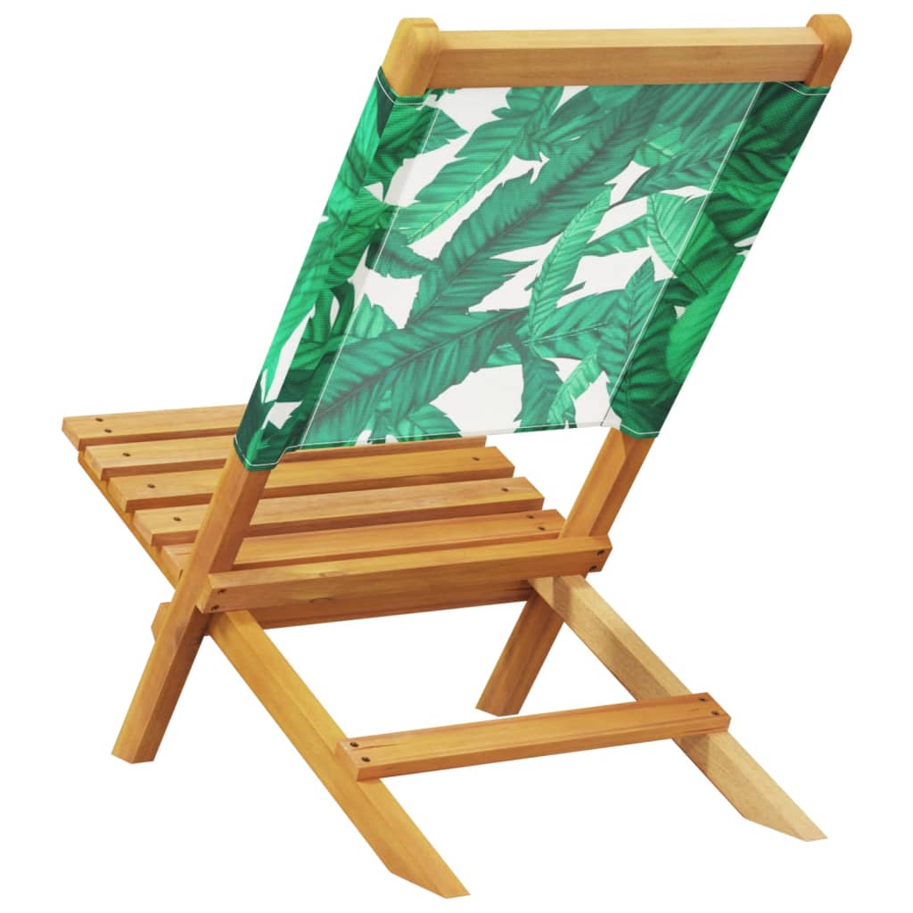 Tuinstoelen 8 st inklapbaar stof en massief hout groen is nu te koop bij PeponiXL, paradijselijk wonen!