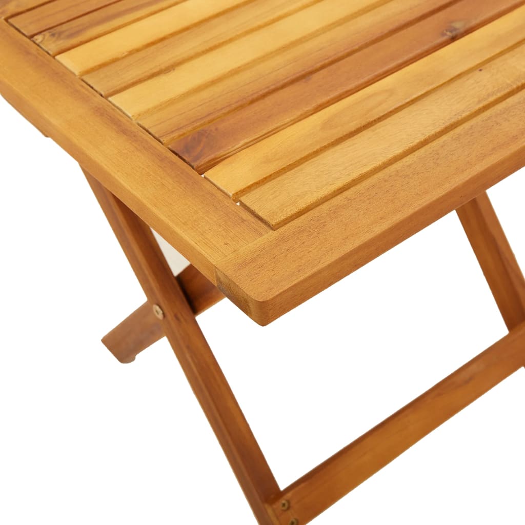 Tuinstoelen 2 st inklapbaar met tafel massief hout zwart is nu te koop bij PeponiXL, paradijselijk wonen!