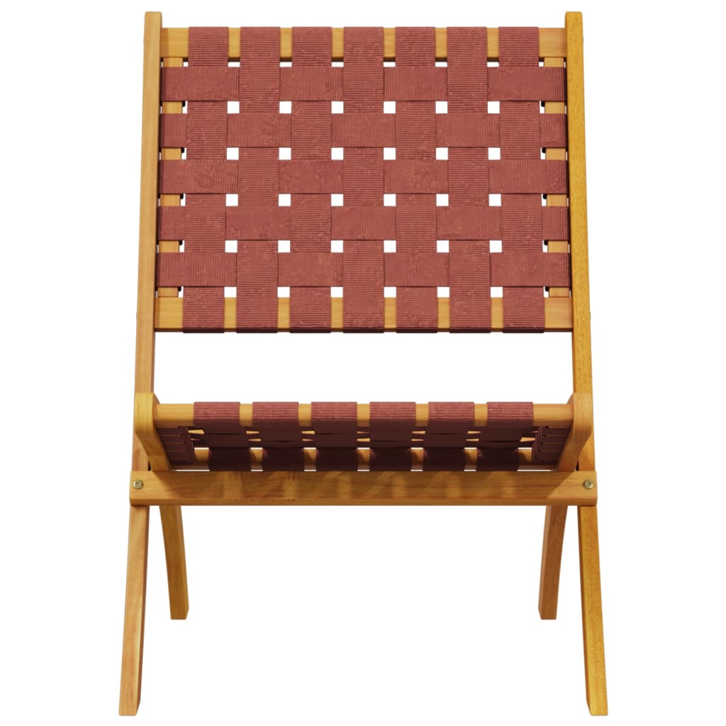 Tuinstoelen 2 st inklapbaar met tafel massief hout rood is nu te koop bij PeponiXL, paradijselijk wonen!