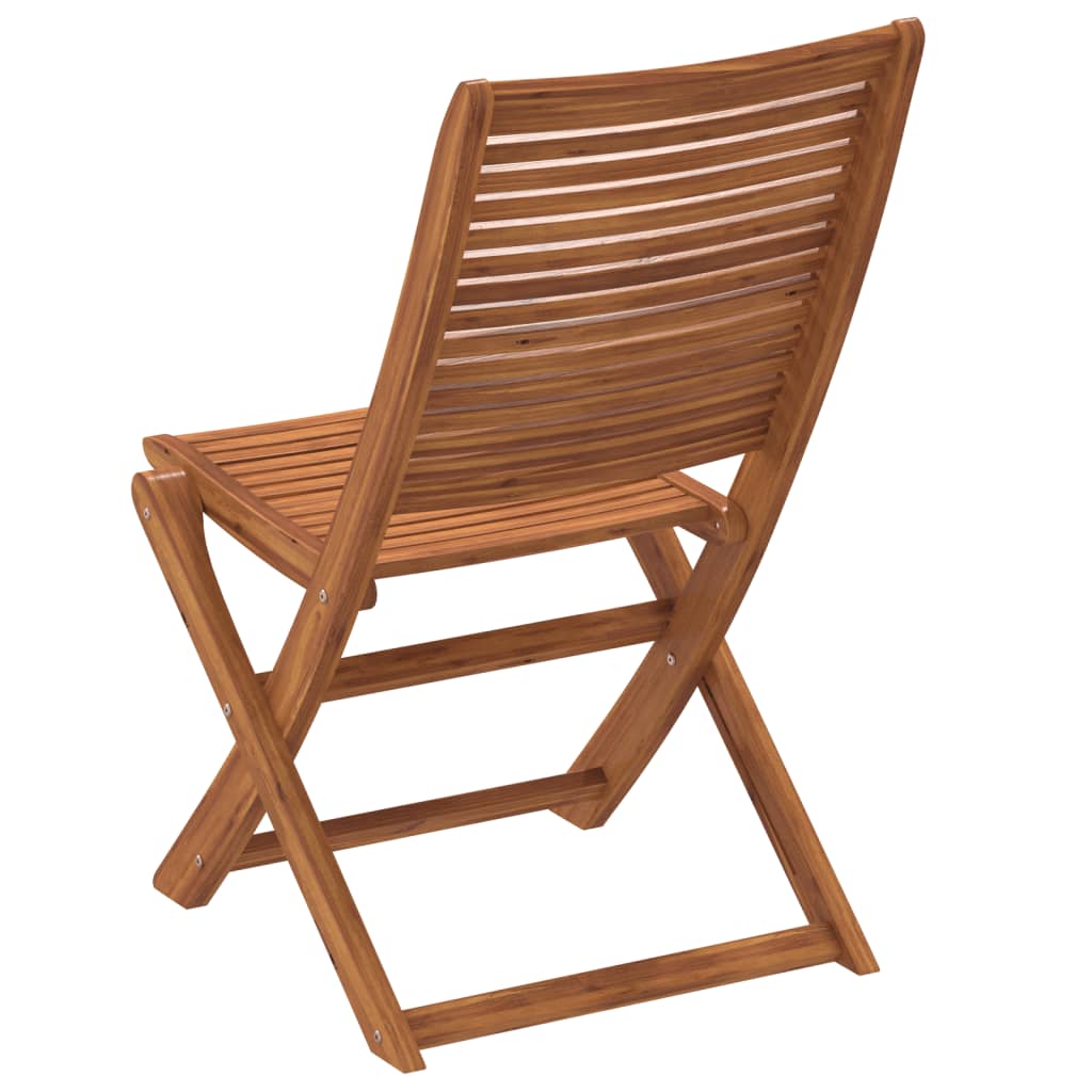 Tuinstoelen 8 st inklapbaar 51x66x95 cm massief acaciahout is nu te koop bij PeponiXL, paradijselijk wonen!