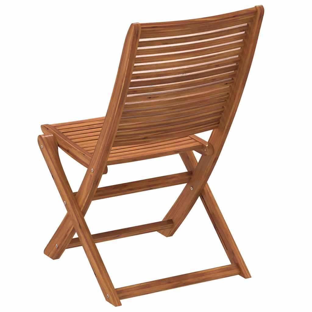 Tuinstoelen 8 st inklapbaar 51x66x95 cm massief acaciahout is nu te koop bij PeponiXL, paradijselijk wonen!