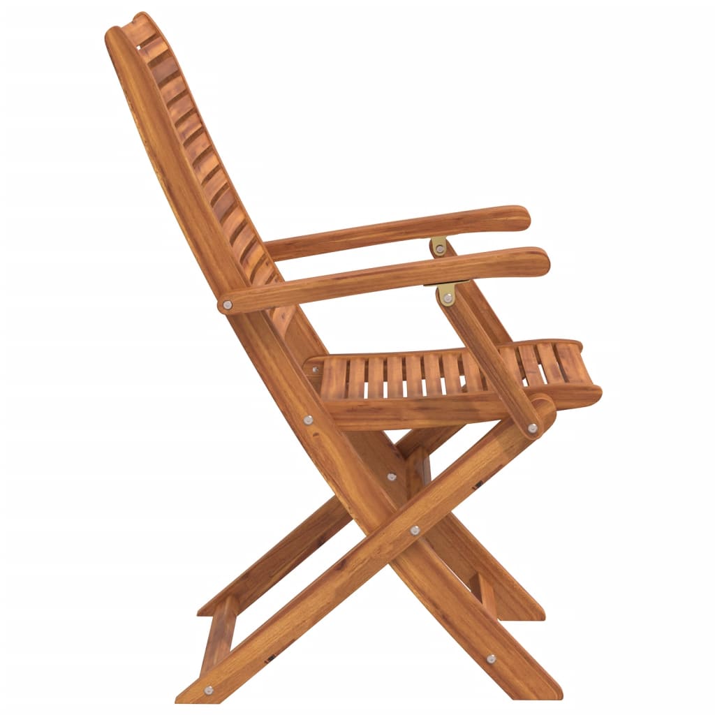Tuinstoelen 8 st inklapbaar 57x66x95 cm massief acaciahout is nu te koop bij PeponiXL, paradijselijk wonen!