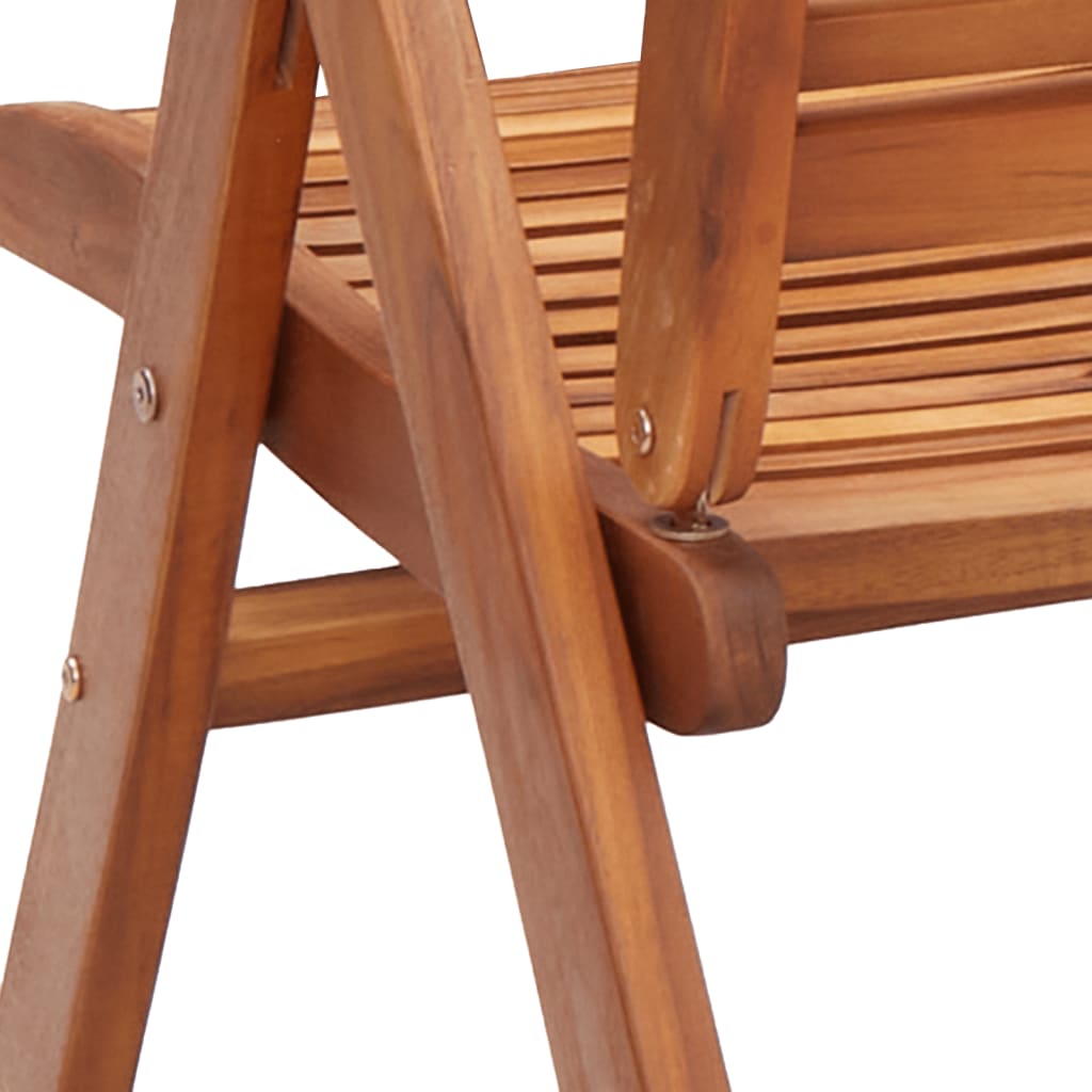 Tuinstoelen 4 st verstelbaar 56x72x107 cm massief acaciahout is nu te koop bij PeponiXL, paradijselijk wonen!
