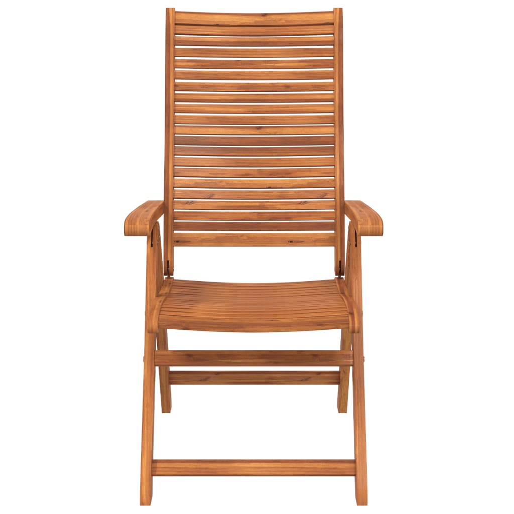 Tuinstoelen 6 st verstelbaar 56x72x107 cm massief acaciahout is nu te koop bij PeponiXL, paradijselijk wonen!
