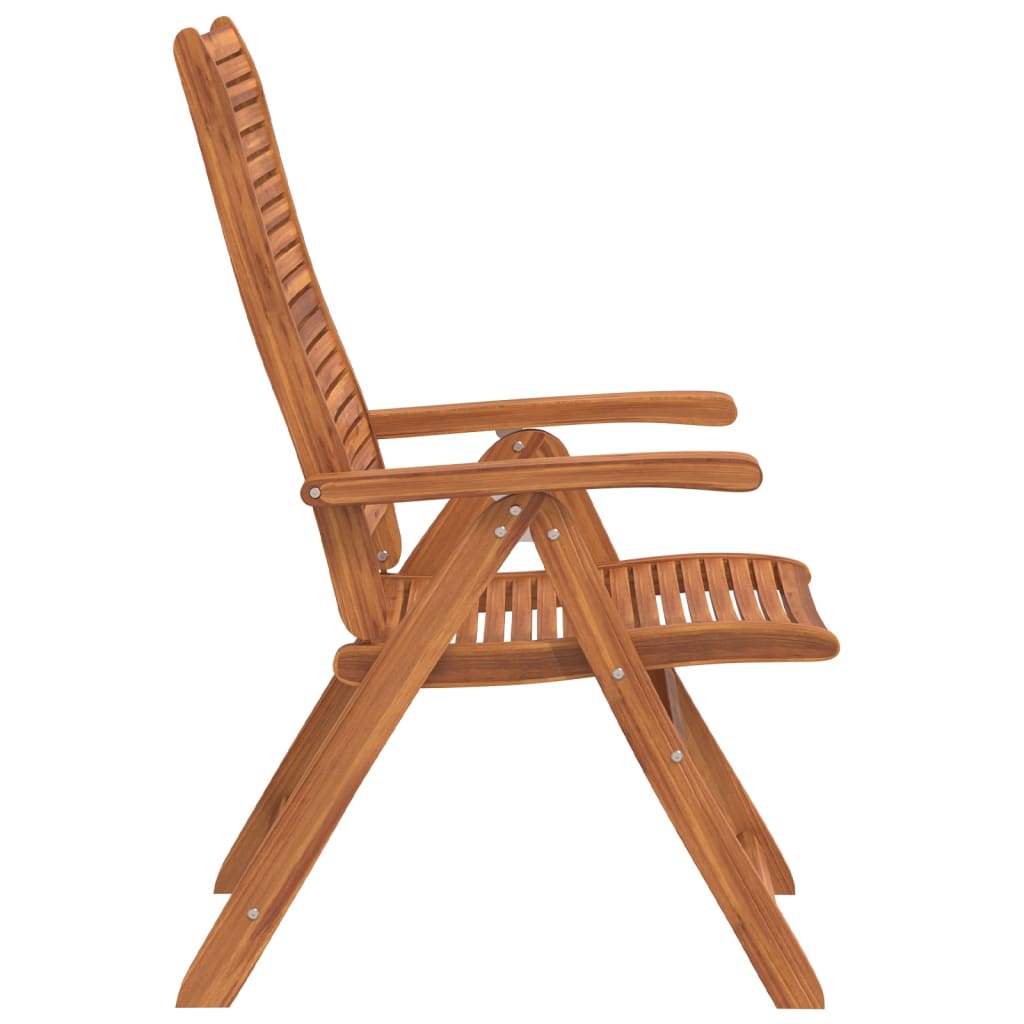 Tuinstoelen 6 st verstelbaar 56x72x107 cm massief acaciahout is nu te koop bij PeponiXL, paradijselijk wonen!