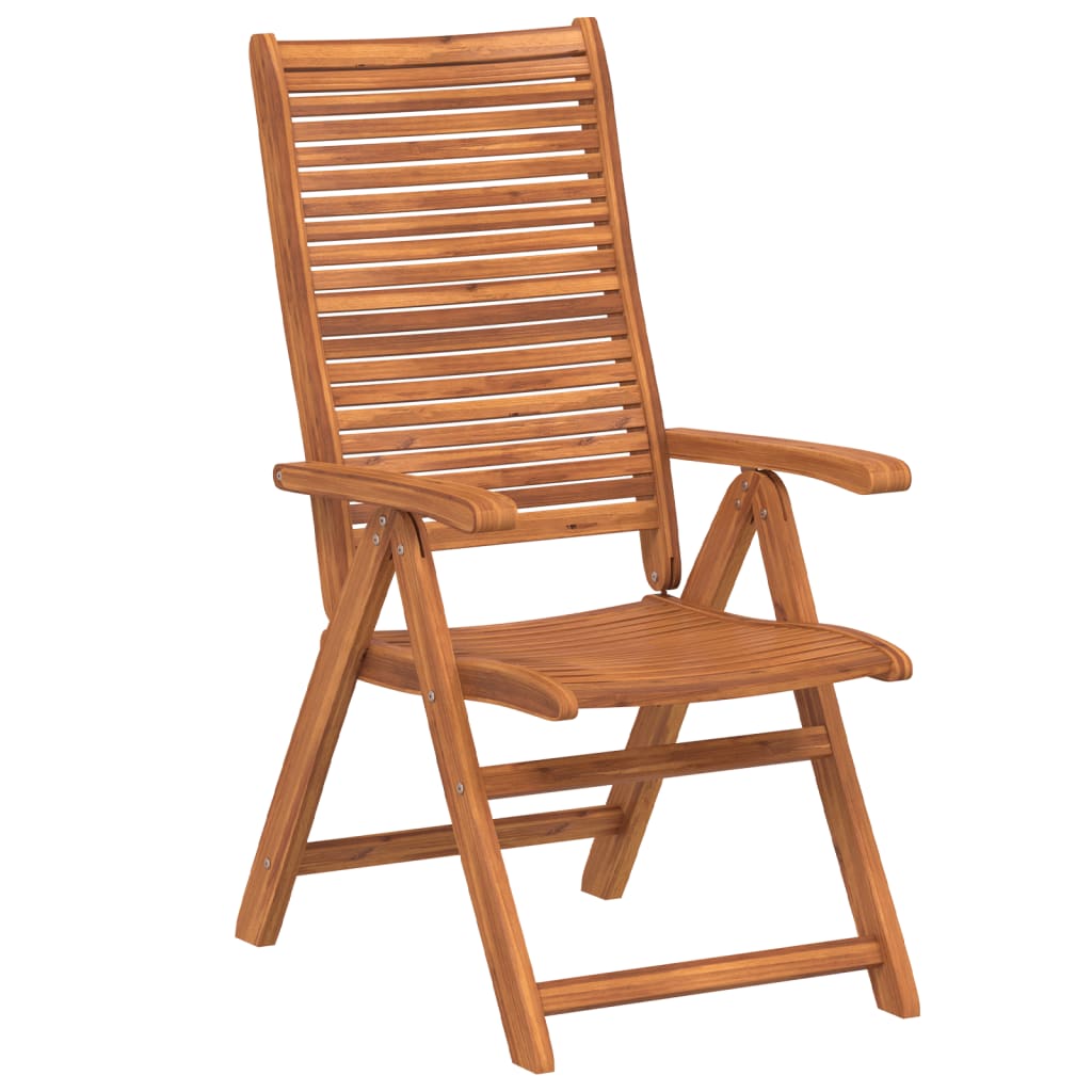 Tuinstoelen 8 st verstelbaar 56x72x107 cm massief acaciahout is nu te koop bij PeponiXL, paradijselijk wonen!