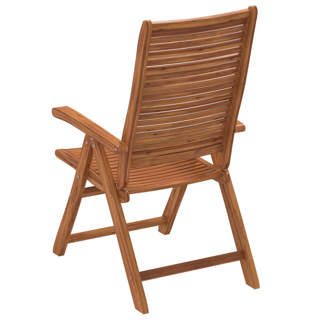 Tuinstoelen 8 st verstelbaar 56x72x107 cm massief acaciahout is nu te koop bij PeponiXL, paradijselijk wonen!