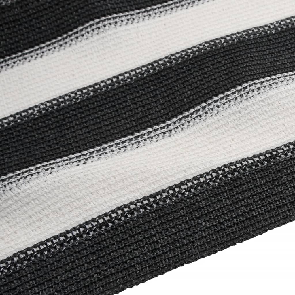Privacynet 75 g/m² 2x10 m HDPE antracietkleurig en wit is nu te koop bij PeponiXL, paradijselijk wonen!