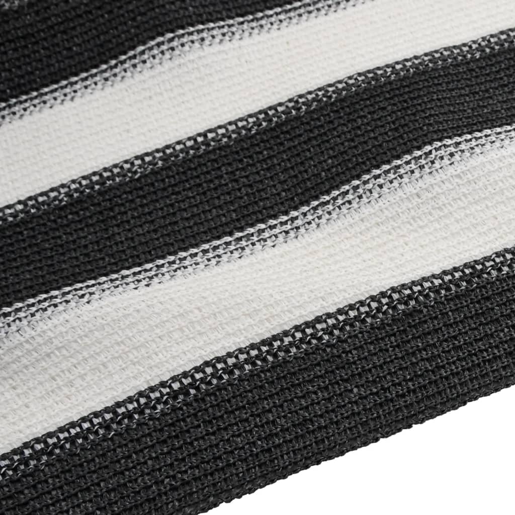 Privacynet 150 g/m² 1,5x50 m HDPE antracietkleurig en wit is nu te koop bij PeponiXL, paradijselijk wonen!