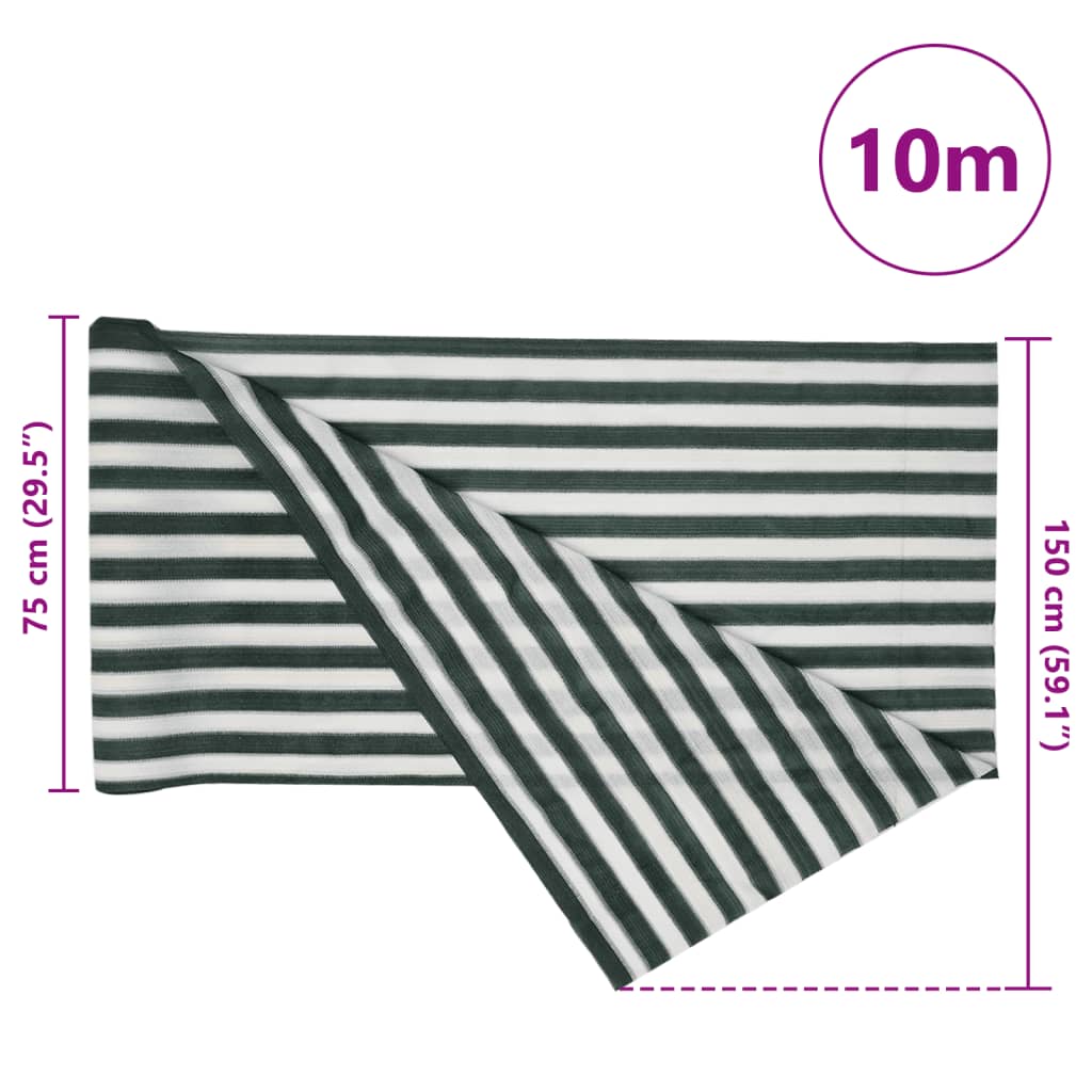 Privacynet 150 g/m² 1,5x10 m HDPE groen en wit is nu te koop bij PeponiXL, paradijselijk wonen!