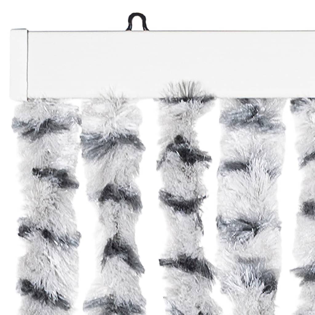 Vliegengordijn 118x220 cm chenille lichtgrijs en donkergrijs is nu te koop bij PeponiXL, paradijselijk wonen!