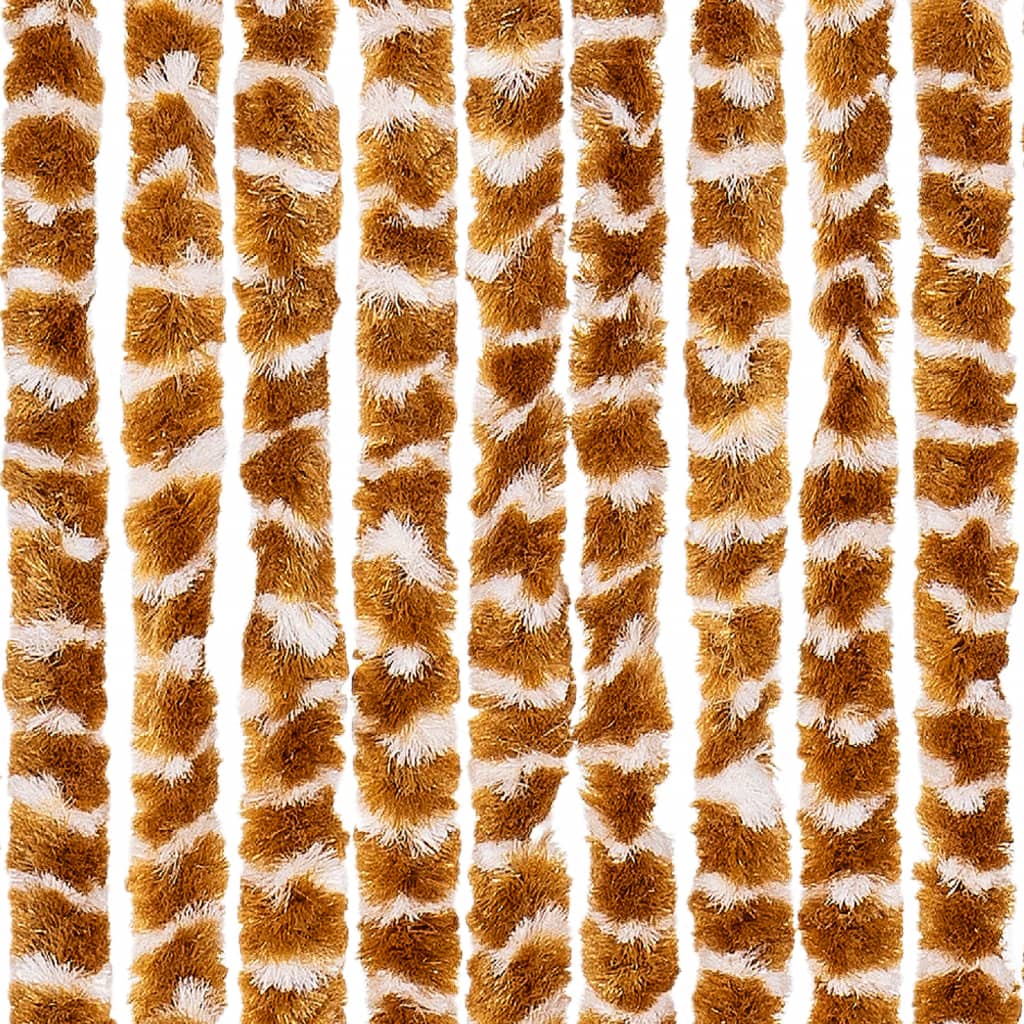 Vliegengordijn 118x220 cm chenille okerkleurig en wit is nu te koop bij PeponiXL, paradijselijk wonen!