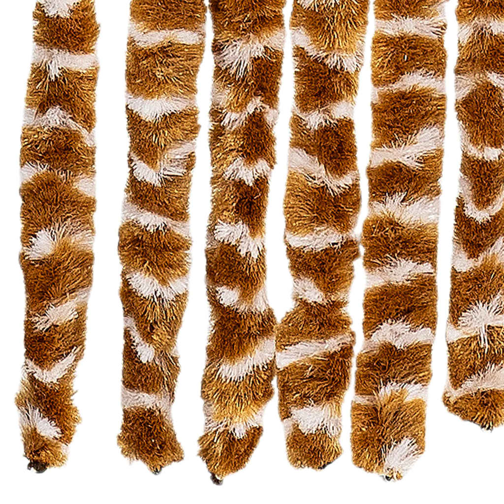 Vliegengordijn 118x220 cm chenille okerkleurig en wit is nu te koop bij PeponiXL, paradijselijk wonen!