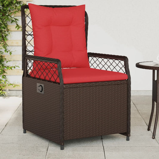 Liggende tuinstoelen 2 stuks bruin polyrotan is nu te koop bij PeponiXL, paradijselijk wonen!