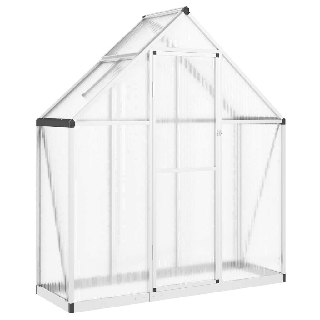 Tuinkas met basisframe 169x58x195 cm aluminium zilverkleurig is nu te koop bij PeponiXL, paradijselijk wonen!