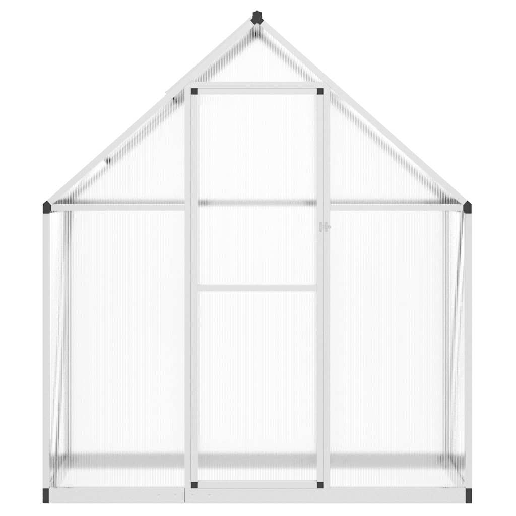 Tuinkas met basisframe 169x58x195 cm aluminium zilverkleurig is nu te koop bij PeponiXL, paradijselijk wonen!