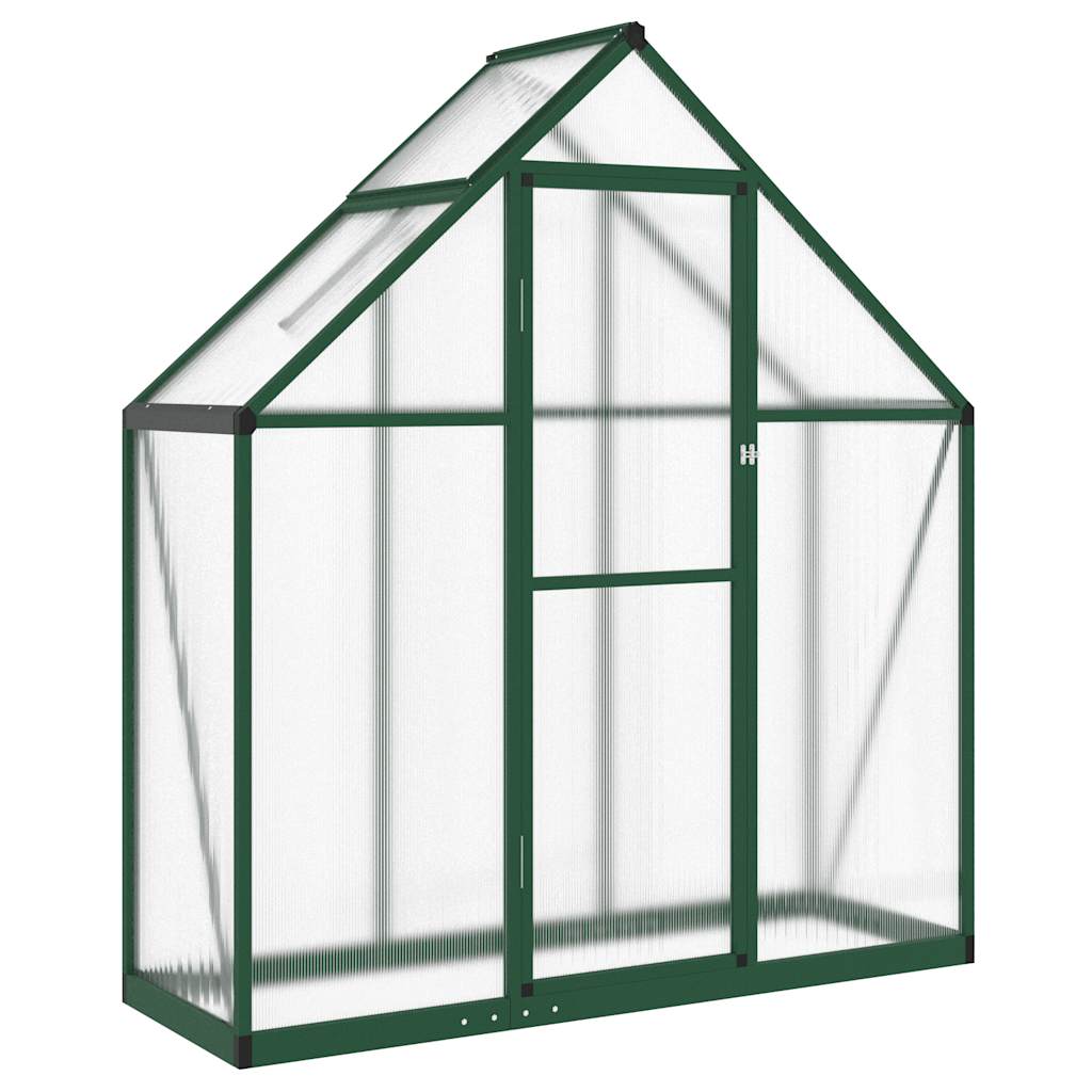 Tuinkas met basisframe 169x58x195 cm aluminium groen is nu te koop bij PeponiXL, paradijselijk wonen!