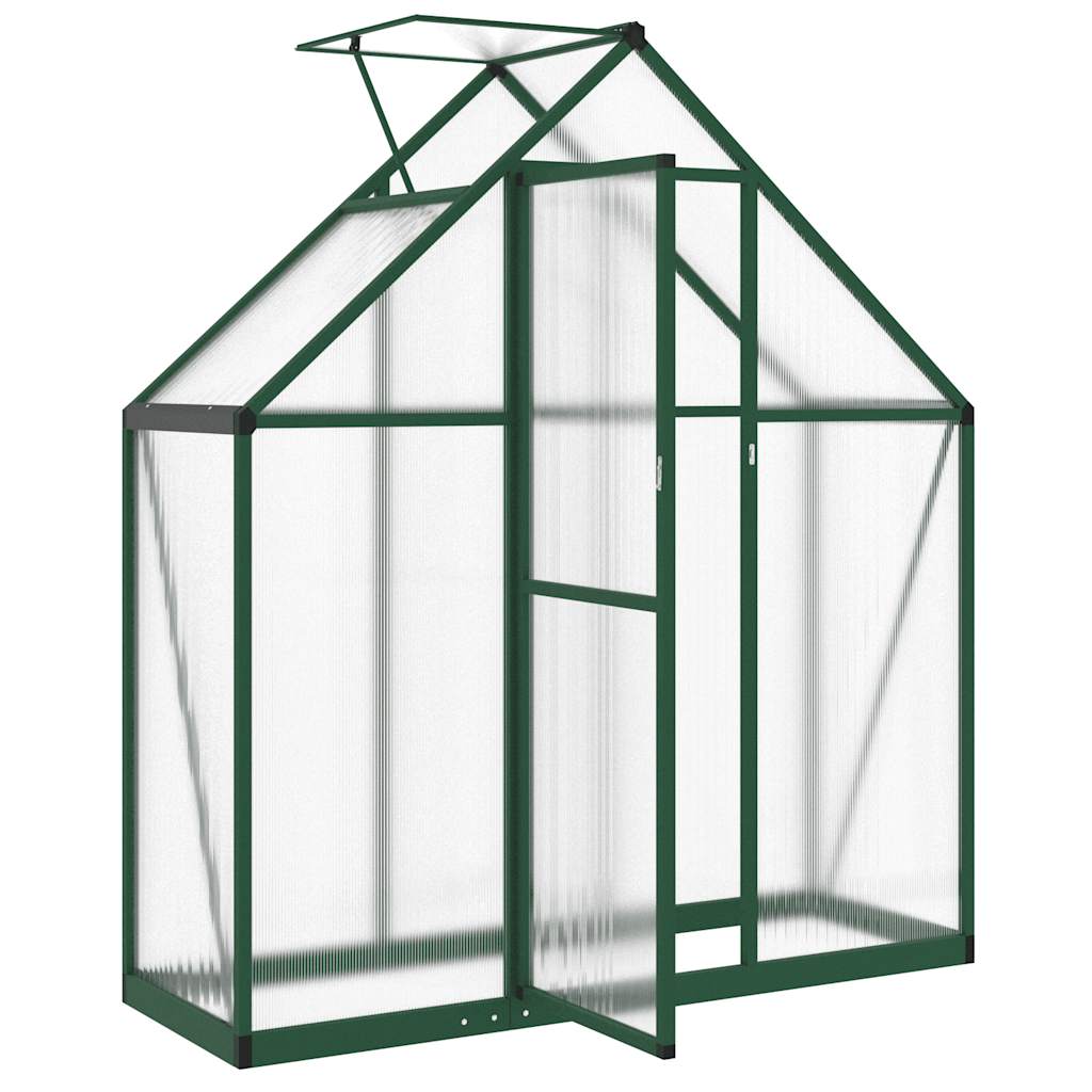 Tuinkas met basisframe 169x58x195 cm aluminium groen is nu te koop bij PeponiXL, paradijselijk wonen!