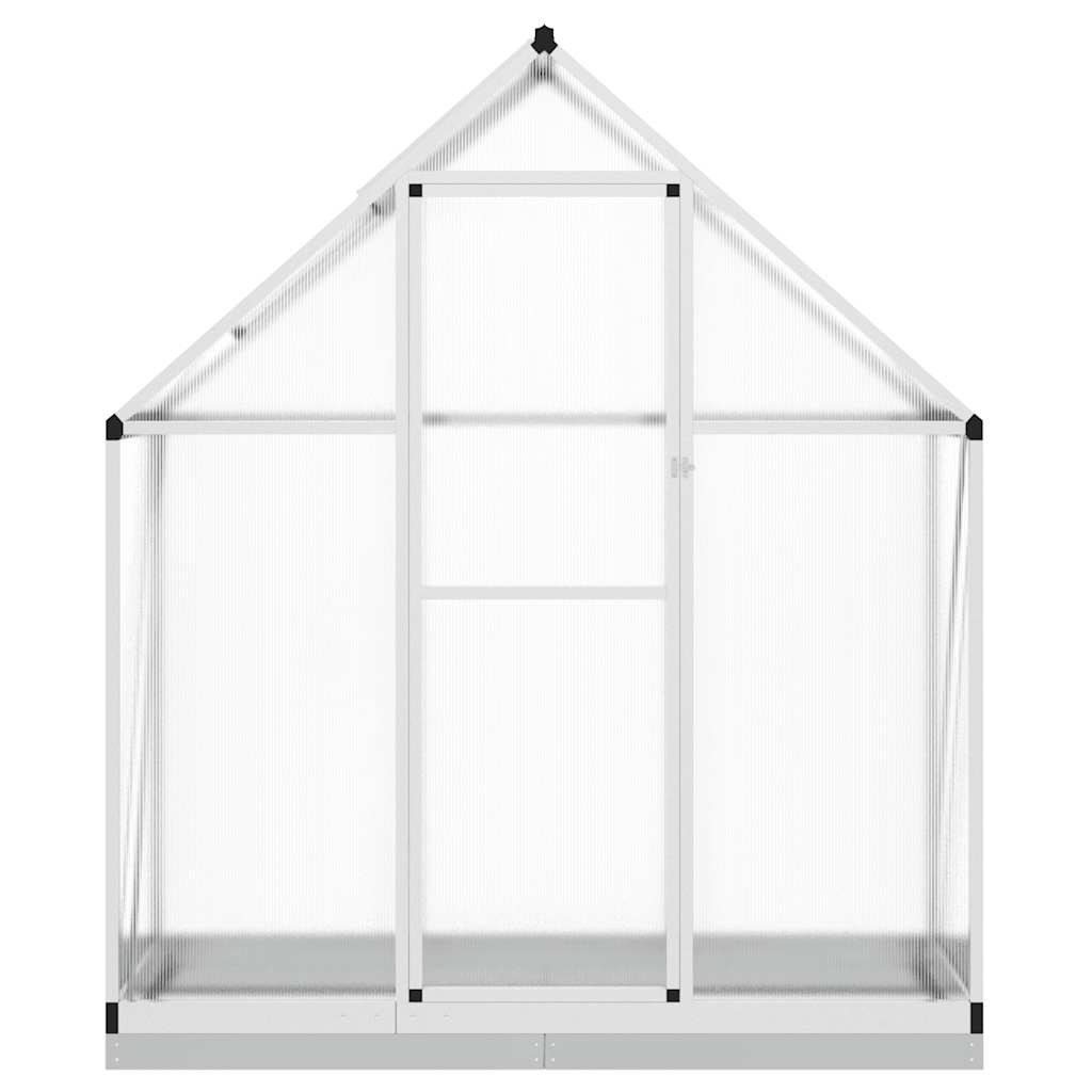 Tuinkas met basisframe 169x58x202 cm aluminium zilverkleurig is nu te koop bij PeponiXL, paradijselijk wonen!