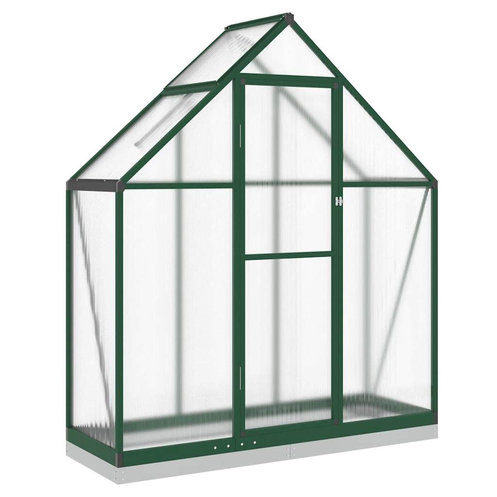 Tuinkas met basisframe 169x58x202 cm aluminium groen is nu te koop bij PeponiXL, paradijselijk wonen!