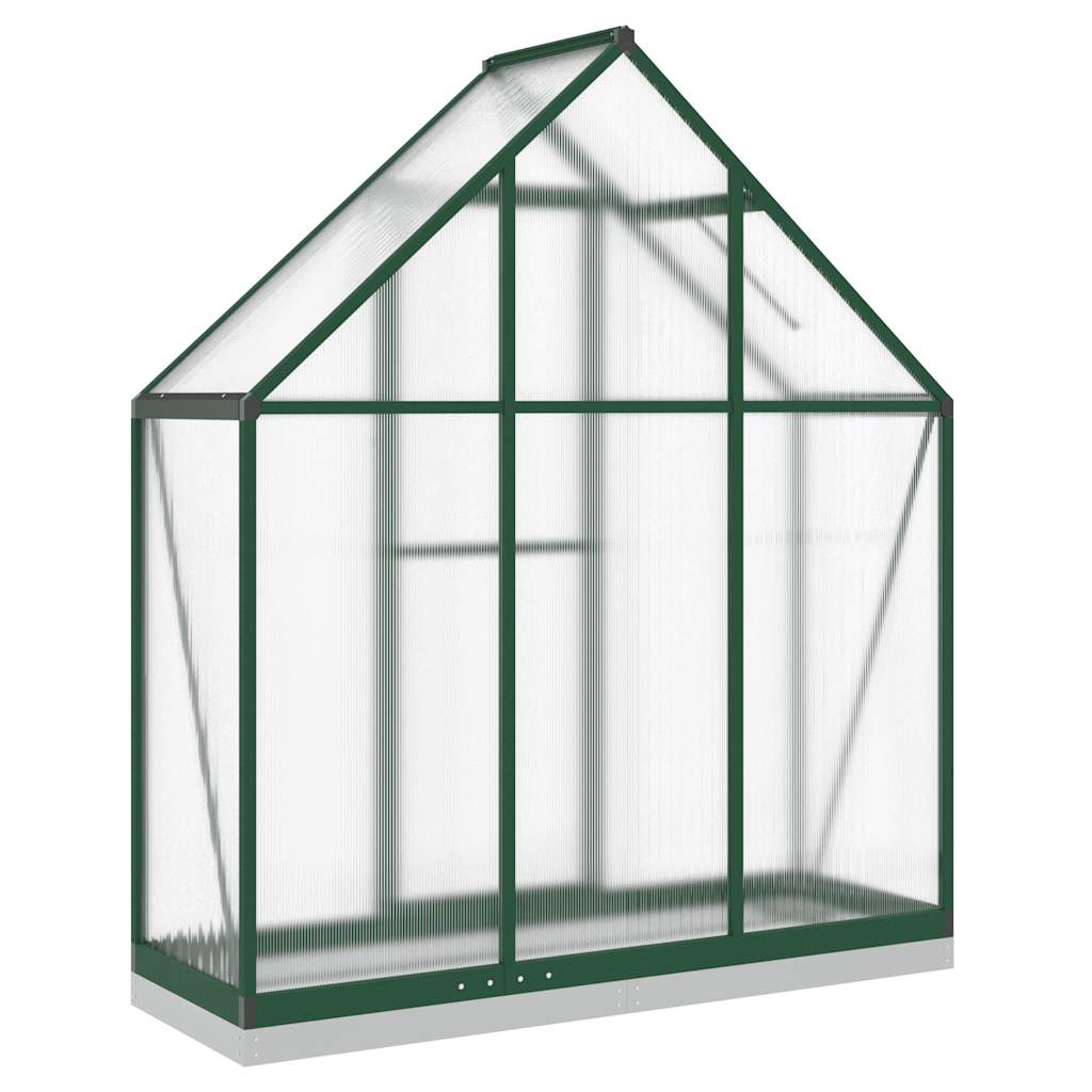 Tuinkas met basisframe 169x58x202 cm aluminium groen is nu te koop bij PeponiXL, paradijselijk wonen!