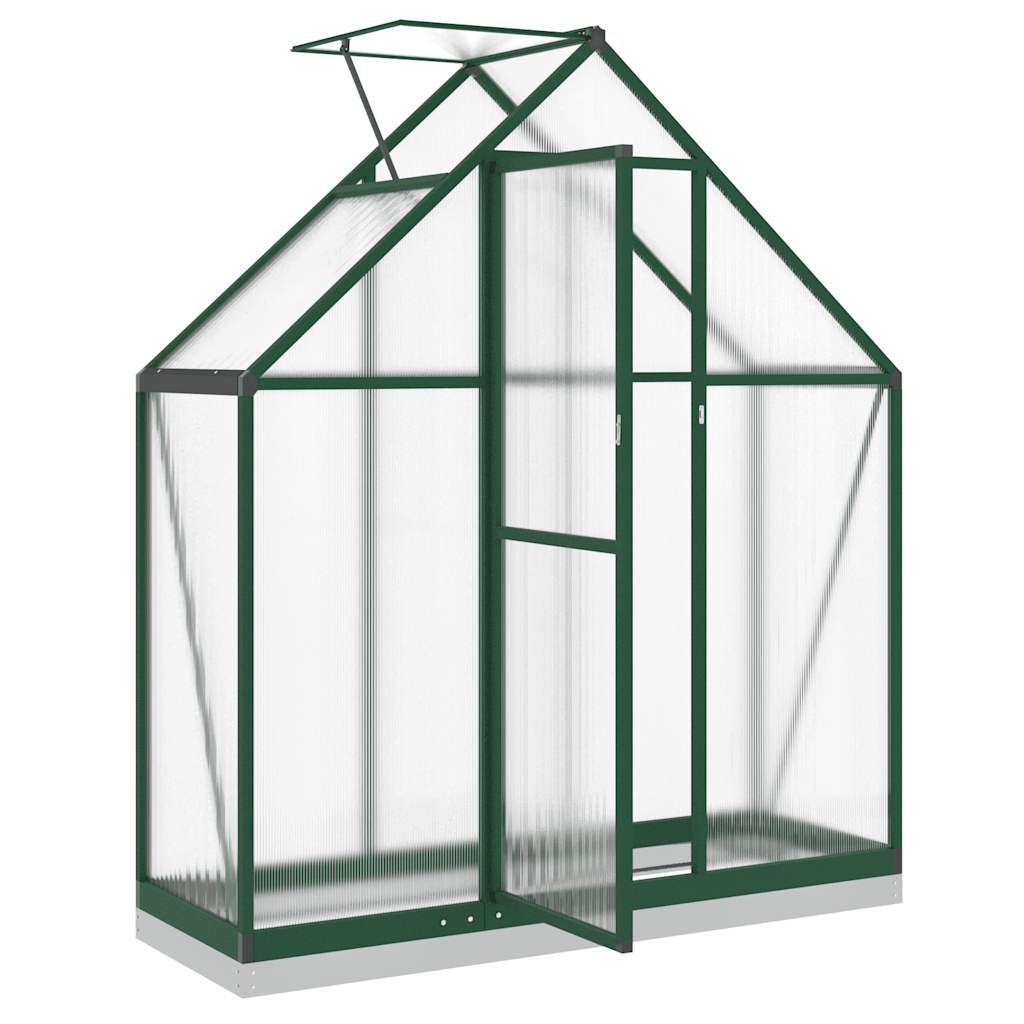 Tuinkas met basisframe 169x58x202 cm aluminium groen is nu te koop bij PeponiXL, paradijselijk wonen!