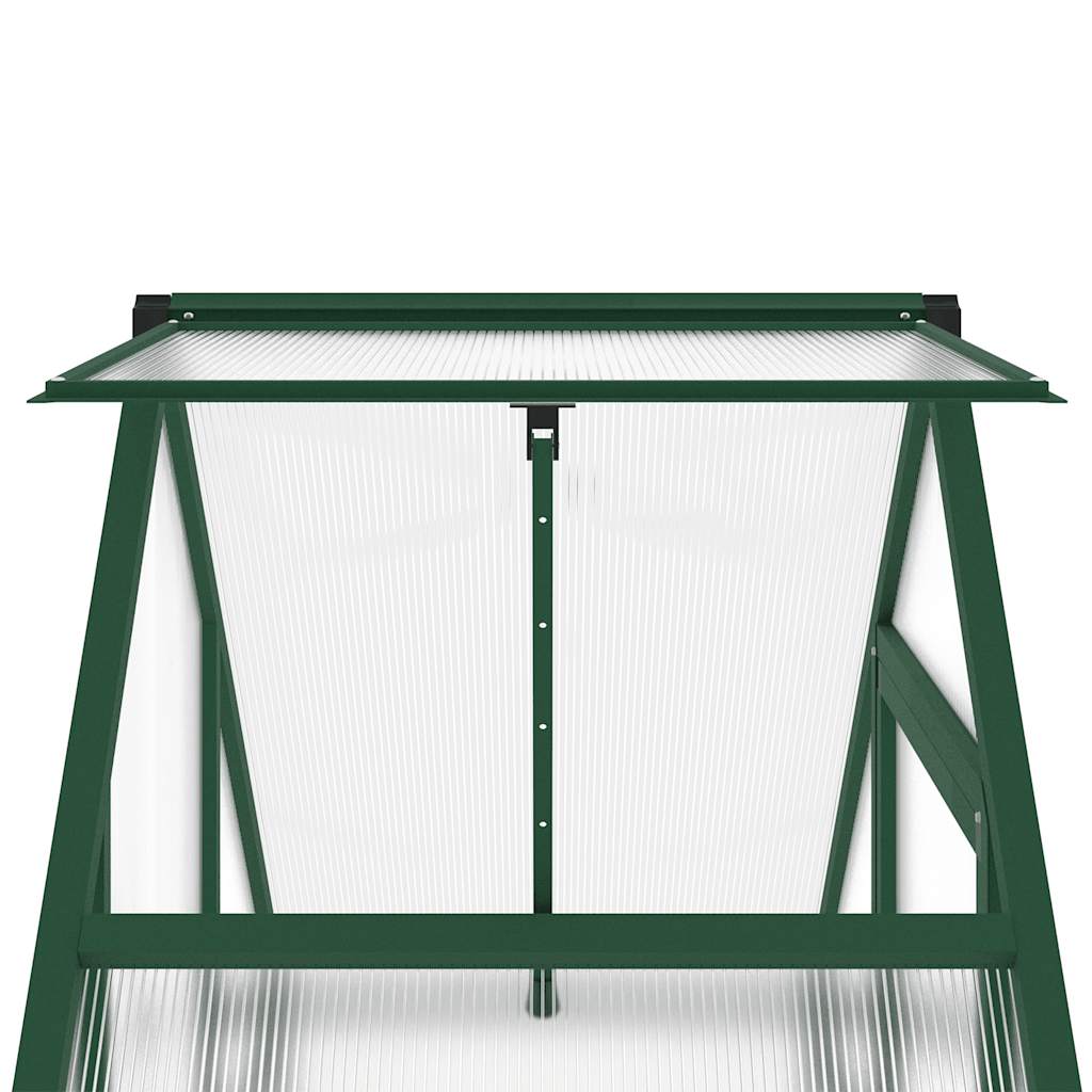 Tuinkas met basisframe 169x58x202 cm aluminium groen is nu te koop bij PeponiXL, paradijselijk wonen!