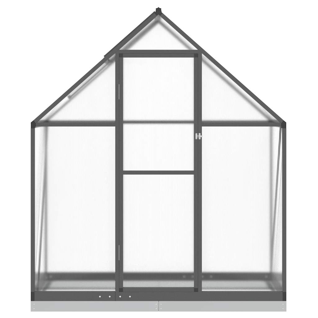 Tuinkas met basisframe 169x58x202 cm aluminium antracietkleurig is nu te koop bij PeponiXL, paradijselijk wonen!