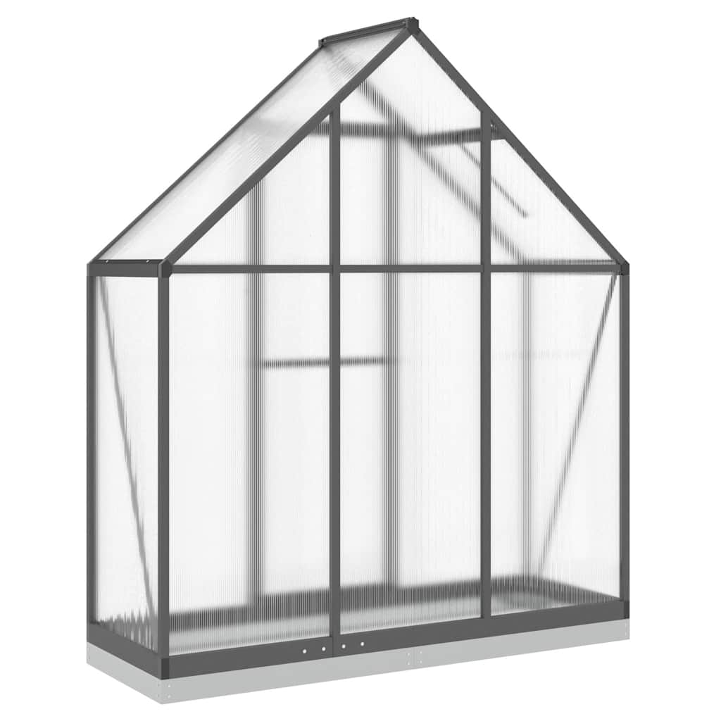 Tuinkas met basisframe 169x58x202 cm aluminium antracietkleurig is nu te koop bij PeponiXL, paradijselijk wonen!
