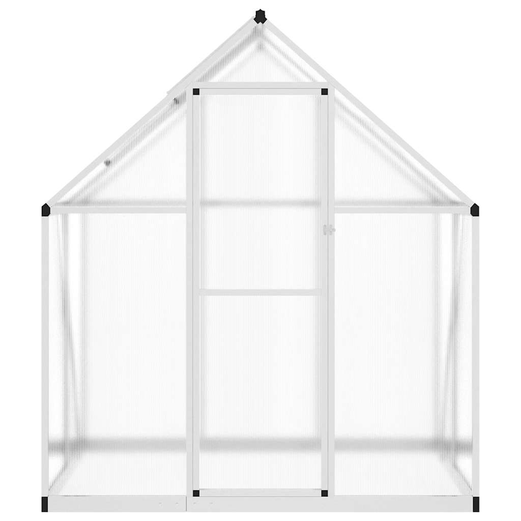 Tuinkas met basisframe 169x114x195 cm aluminium zilverkleurig is nu te koop bij PeponiXL, paradijselijk wonen!